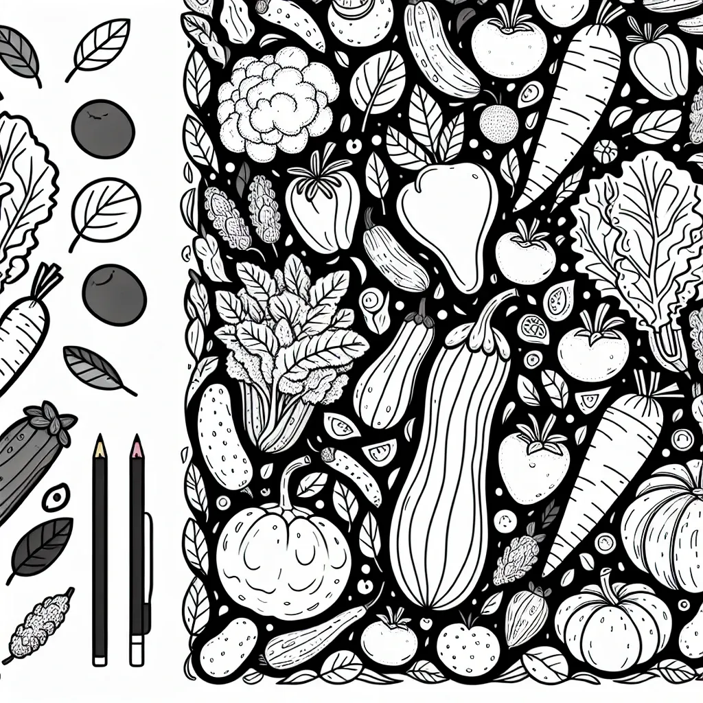 Explore the World of Healthy Fun with Our Vegetable Coloring Page Collection